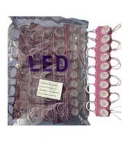 100 Adet 12 Volt 1.5 Watt Tek Lensli Pembe 3030 Led Modül IP65 1 Paket