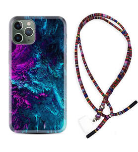 Apple iPhone 11 12 13 14 Pro Max Kılıf Boyun Asklı Rasta Silikon Explosive 1734