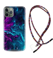 Apple iPhone 11 12 13 14 Pro Max Kılıf Boyun Asklı Rasta Silikon Explosive 1734
