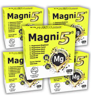 Magnezyum 5 Etkili Form 450 Kapsül B6 D3 Vit Magni5 Bisglisinat Taurat Sitrat Malat 5'li Aile Seti