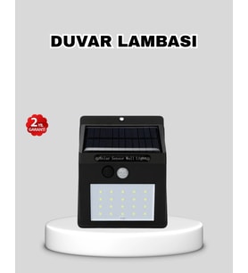 Güneş Enerjili 20 Led Hareket Sensörlü Lamba – Ip65 Su Geçirmez Dış Mekan Aydınlatma
