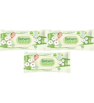 Bebem Natural Islak Bebek Mendili Narin Dokunuş / Yenidoğan 90 Yaprak Plastik Kapaklı 3 Lü Set
