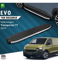 S-Dizayn Volkswagen Transporter T7 Kısa Şase Evo Krom Yan Basamak 223 Cm 2025 Üzeri A+ Kalite