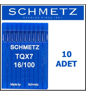 FDM Schmetz TQX7 Uzun Düğme Makinesi İğnesi 16/100 Numara