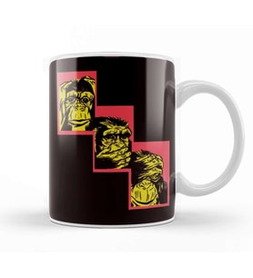See Speak Hear No Evil Japanese Art Japan Monkeys Emoticon Kupa Bardak Porselen