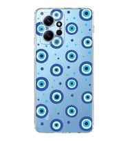 PrintiFy Xiaomi Redmi Note 12 4G ile Uyumlu 1mm Slim Fit Nazar Boncuğu 1 Baskılı Şeffaf  Kılıf