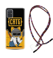 Samsung a71 A72 A73 A7 A9 2018 C7 C9 Kılıf Boyun Asklı Rasta Silikon Cat G 1677
