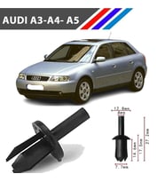 Audi A3 A4 A5 Davlumbaz Klipsi 1719242 M1696-10 25 Adet