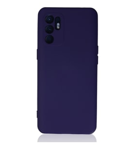 Reno 6 Kılıf Nano Içi Kadife Silikon - Mor