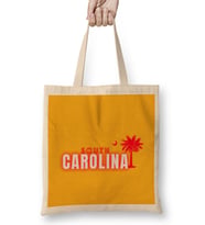South Carolina state flag gift - vintage Retro Rainbow Style Bez Çanta Uzun Saplı