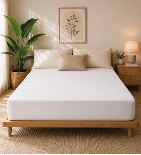 Premium Jersey Beyaz Fitted %100 Pamuk Penye 100x200+30cm Tek Kişilik Lastikli Çarşaf
