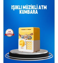 Çocuklar İçin Sarı Elektronik Şifreli Para Biriktirme Kumbarası