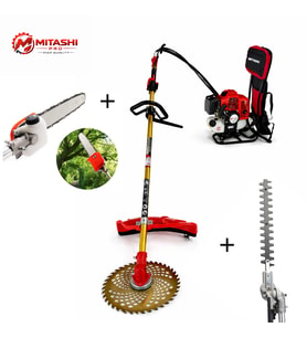 Mitashi Pro 52cc Benzinli Sırt Tırpan – Dal Budama ve Çit Kesme Özellikli Motorlu Tırpan