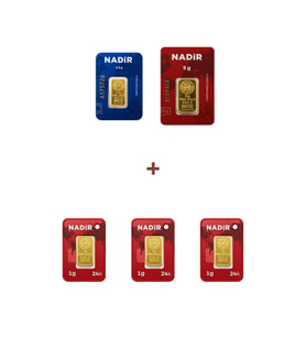 Nadir Gold 24 Ayar 10,5 Gram Altın (1 Ad 5 Gram Altın + 1 Ad 2,5 Gram Altın + 3 Ad 1 Gram Altın )