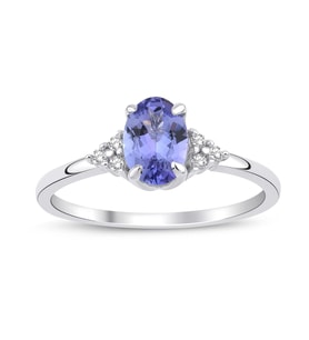 Tanzanite Oval Tektaş Yüzük