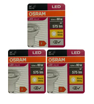 (3 Adet) Osram 6.9W (80W) 2700K (Sarı Işık) GU10 Duylu Led Spot Ampul