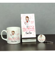 Aneztezi Teknikeri Üçlü Set (Kupa + Telefon Standı + Anahtarlık)