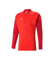 Puma Teamcup Training 1/4 Zip Top Erkek Futbol Uzun Kollu Antrenman Üstü 65798201 Kırmızı