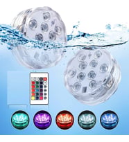 VIP HAVUZ IŞIĞI RGB SUBMERSİBLE LED LİGHT IP68 16 COLORS SU GEÇİRMEZ RGB KUMANDALI RENKLİ LED IŞIK