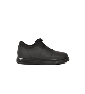 Voyager Siyah Nubuk Hakiki Deri Slip-On Konfor Taban Erkek Casual Ayakkabı Sneaker 6961 M