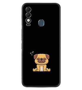 Spark 8T Kılıf Resimli Desenli Silikon Platinium Series Uyuyan Köpek 1875