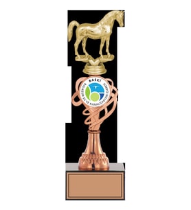 ODAK KUPA - Figürlü Kupalar - At Figürlü Kupalar FG-034 C - 31 cm