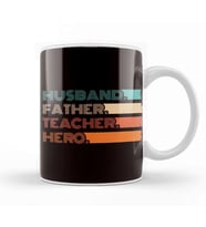 Husband Father Teacher Hero Dad Daddy Stepdad Poppa Husband Kupa Bardak Porselen