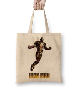İronman Flying Bez Çanta Uzun Saplı