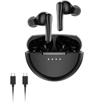 SoundForm Rhythm ANC Gerçek Kablosuz Kulak İçi Kulaklık, Dahili Mikrofonlu, USB-C Hızlı Şarj, 28 Saat Pil Ömrü, IPX5 Suya Dayanıklılık, iPhone, Galaxy, Pixel vb. için Bluetooth Kulaklık, Siyah