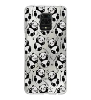 Xiaomi Redmi Note 9 Pro Uyumlu Kapak Panda Tasarımlı Şeffaf Silikon Kılıf