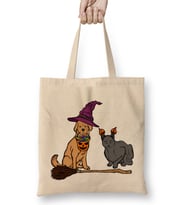 Halloween Dog & Cat Witch Animal Friends Bez Çanta Uzun Saplı