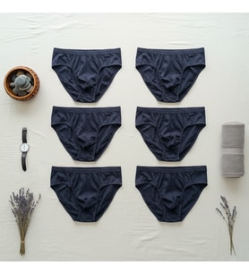 Erkek 6'lı Paket Lacivert Renk Slip BB2785