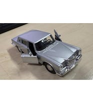 Oyuncak Metal Model Araba 1/36 Çek Bırak Gümüş Gri 1963 Mercedes Benz 600