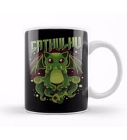 Cute & Funny Cathulhu Kawaii Cat Cthulhu Kupa Bardak Porselen