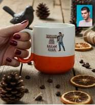 Kişiye Özel Karikatürlü Babaya Hediye Husband Dad Hero Kupa Bardak Pro Babalar Günü Hediyesi