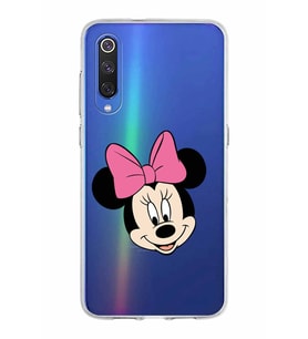 Xiaomi Mi 9 Uyumlu Kapak Minnie Mouse Tasarımlı Şeffaf Silikon Kılıf