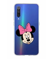 Xiaomi Mi 9 Uyumlu Kapak Minnie Mouse Tasarımlı Şeffaf Silikon Kılıf