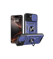 Apple İphone 16e Kılıf Pars Lens Yüzüklü Silikon - Lacivert