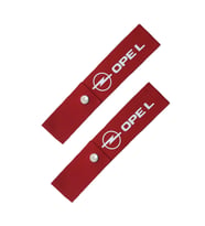 opel ön tampon ve arka tampon uyumlu süs - kırmızı logo markalı 2 adet tuning modifiye aksesuar