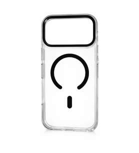 İphone 17 Pro Max ile Uyumlu Magsafe Özellikli Kenarları Renkli Şeffaf Solo Kılıf