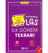 4ADIM LGS 1.DÖNEM TEKRARI 5 Lİ DENEME