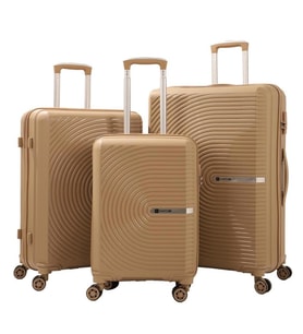 MÇS 3lü Set Kırılmaz Silikon Seyahat Valizi Bavulu V374