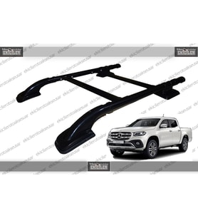 MERCEDES X-CLASS TAVAN ÇITASI (2017+) PORT BAGAJ SİYAH (ARA ATKILI)