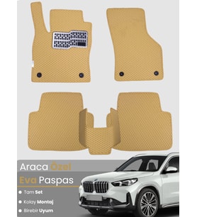 BMW X1 G45 (2022-2025) Uyumlu EVA Paspas Tam Set–Araca Özel,Su Geçirmez,Hızlı ve Kolay Montaj