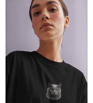 British Shorthair Asaleti – Kadın Oversize Tişört