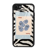 iPhone 7 Zebra Emoji Tasarımlı Glossy Telefon Kılıfı