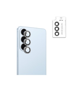Samsung Galaxy S26 - S26 Plus için ProLENS Kamera Lens Koruyucu Elmas Taş Çerçeveli, Kırılmaz Cam