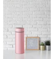 Dereceli Dijital Pembe Paslanmaz Termos 500Ml