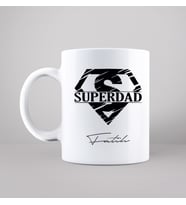 Süper Baba (Super Dad) Tasarımlı Kupa Kişiye Özel