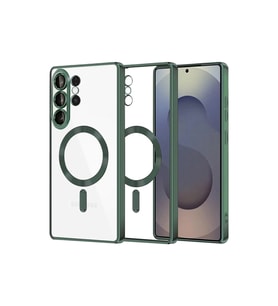 Samsung Galaxy S26 Ultra Kross Magneticsafe Kapak - Koyu Yeşil